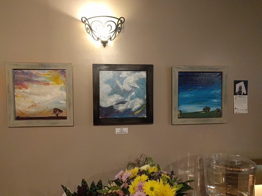 Local artwork on display at Esso Coffeehouse